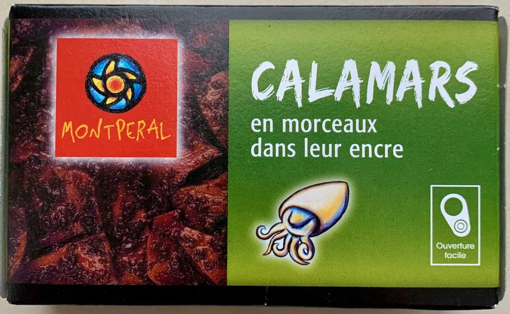 Calamars en morceaux dans leur encre