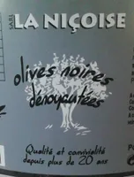 OLIVES NOIRES DENOYAUTEES