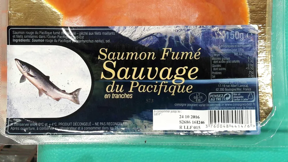 Saumon Fumé Sauvage du Pacifique