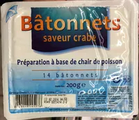 Bâtonnets saveur crabe