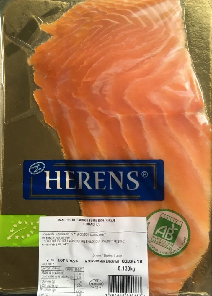 Saumon Fumé Bio Norvège