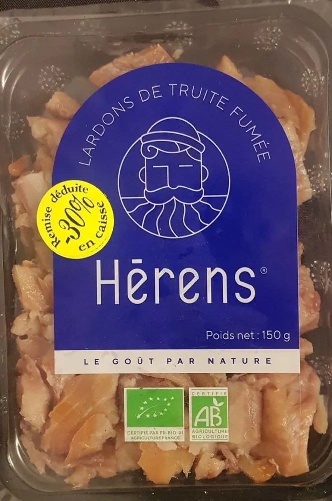 lardons de truite fumée