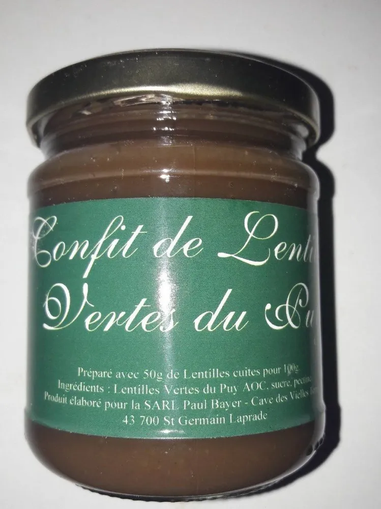 Confit de lentilles vertes du puy