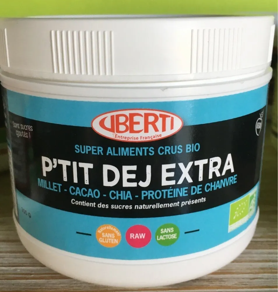 P'tit Déj Extra Cru Poudre Bio - 300 G - Uberti