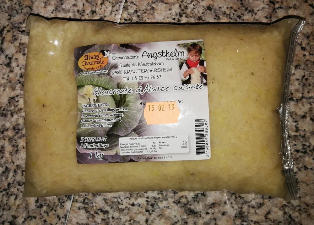 Choucroute d'Alsace cuisinée