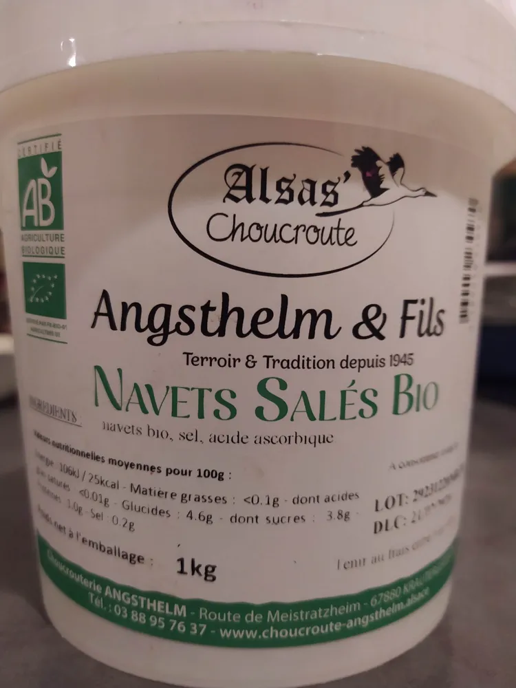 Navets salés bio