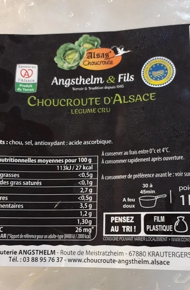 Choucroute d'Alsace