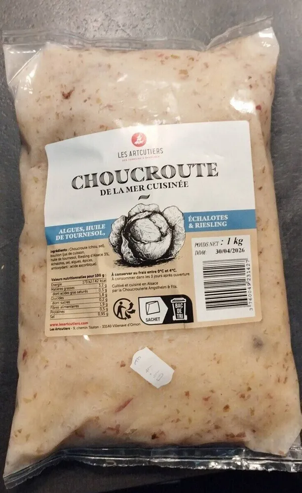 Choucroute de la mer cuisinée