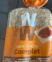 Pain de mie complet sans croûte