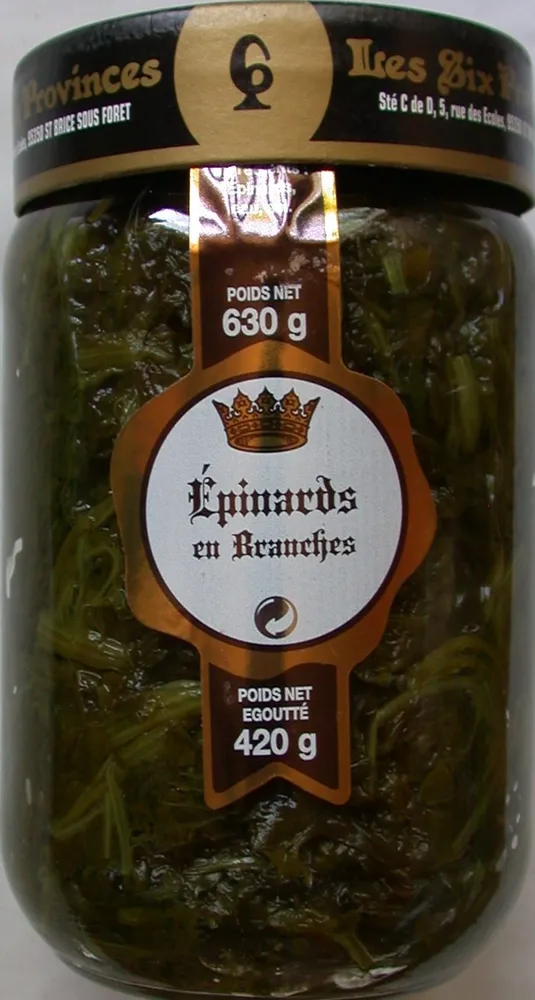 Epinards en branches