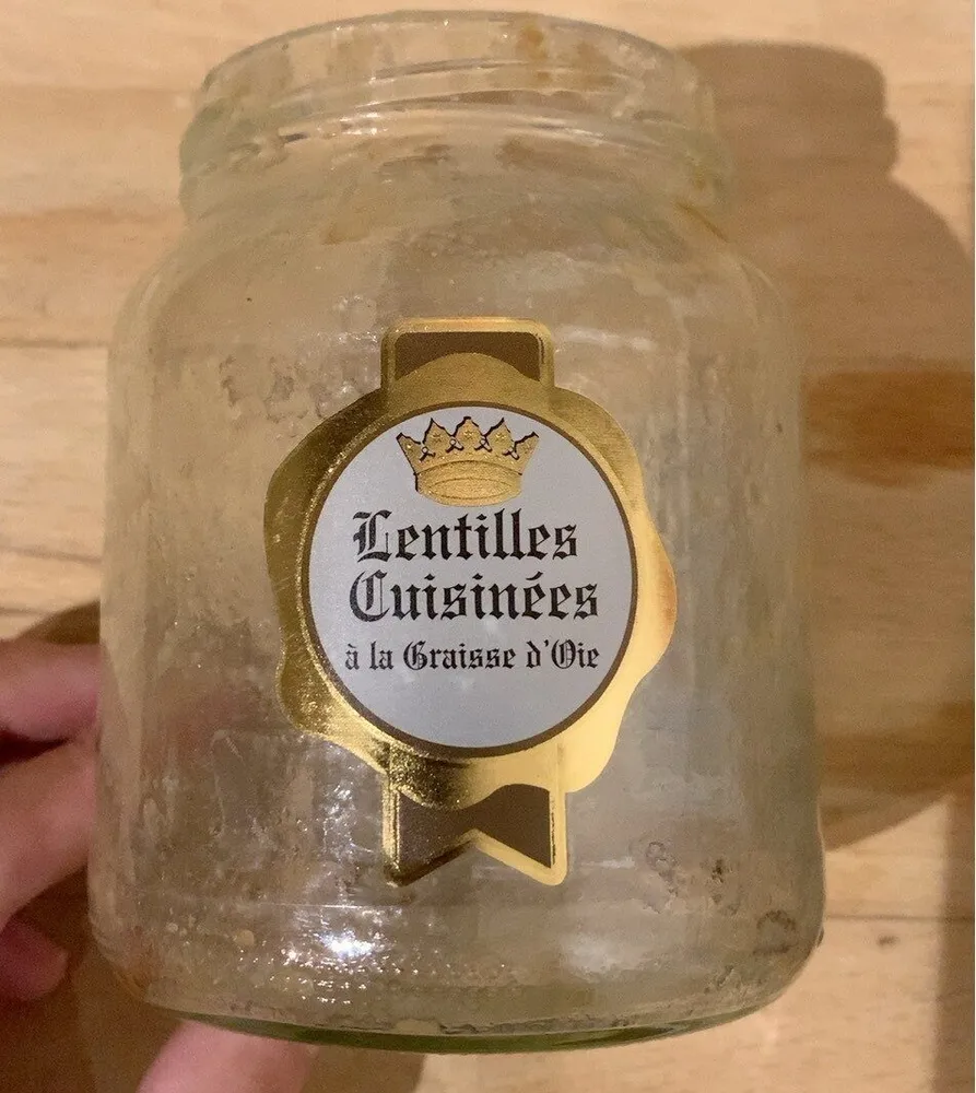 Lentilles Cuisinées à la graisse d’oie