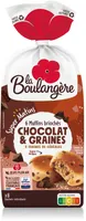 Muffins brioches chocolat graines 210g