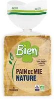 Pain de mie grandes tranches nature sans sucres ajoutés 500G