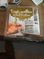 Toasts moelleux ronds nature