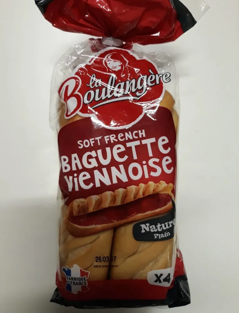 4 Baguettes Viennoises  nature plain imp