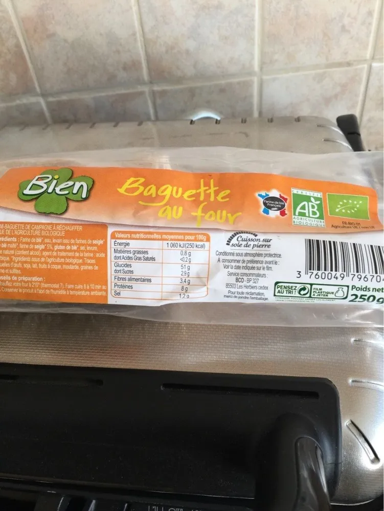 Baguette au four