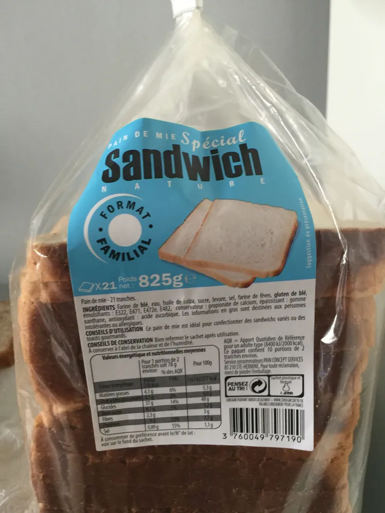 Pain de mie spécial sandwich
