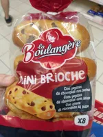 Mini brioche con pepitas de chocolate con leche