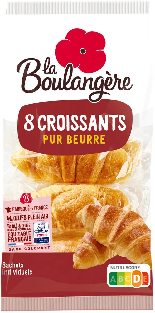 8 Croissants pur beurre 320g