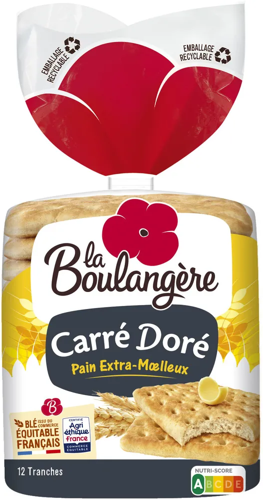 Pain Carré Doré 525g