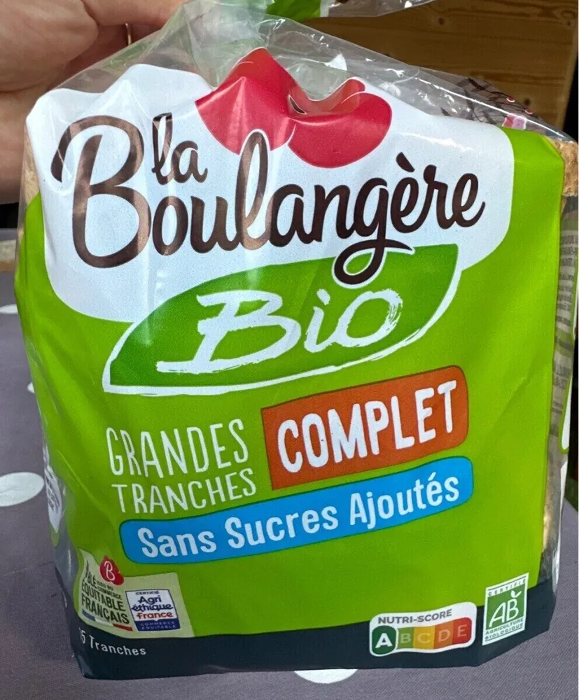 Grandes tranches complet sans sucres ajoutés