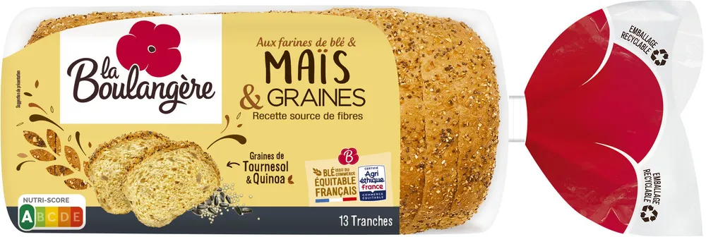 Pain de table Maïs & Graines 260g