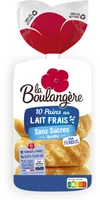 10 Pains au lait frais sans sucres ajoutés 350g