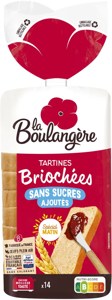 Tartines briochées sans sucres ajoutés 400g