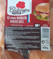 12 pains burger briochés