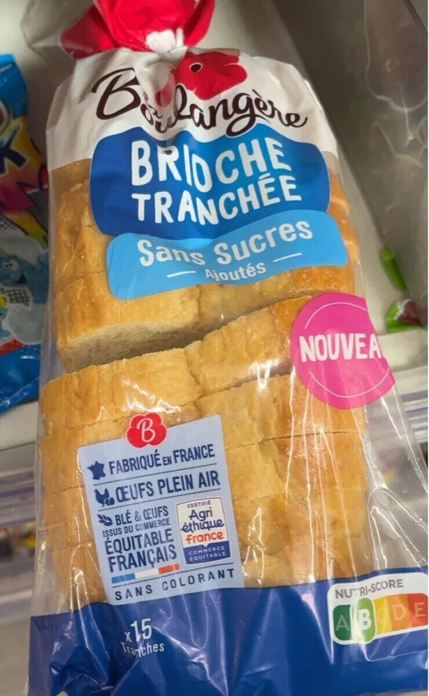 Brioche tranchee sans sucres ajoutes 450g