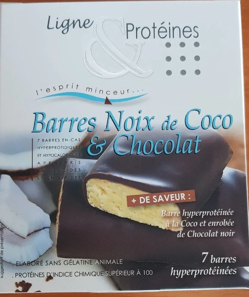 Barre hyperproteinees coco chocolat