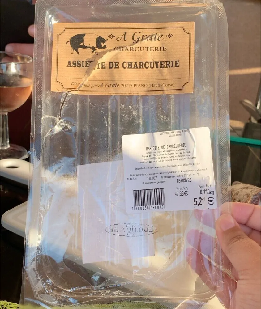 Assiette de charcuterie