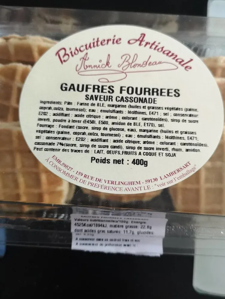 Gaufres fourrées