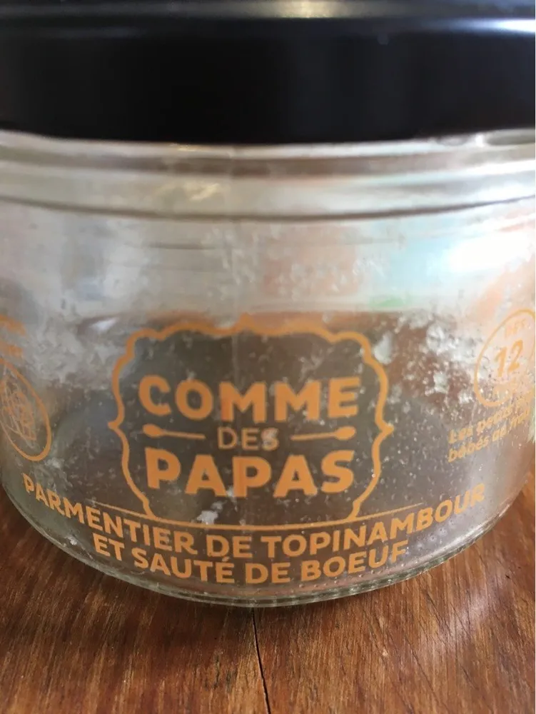Parmentier de topinambour et sauté de boeuf