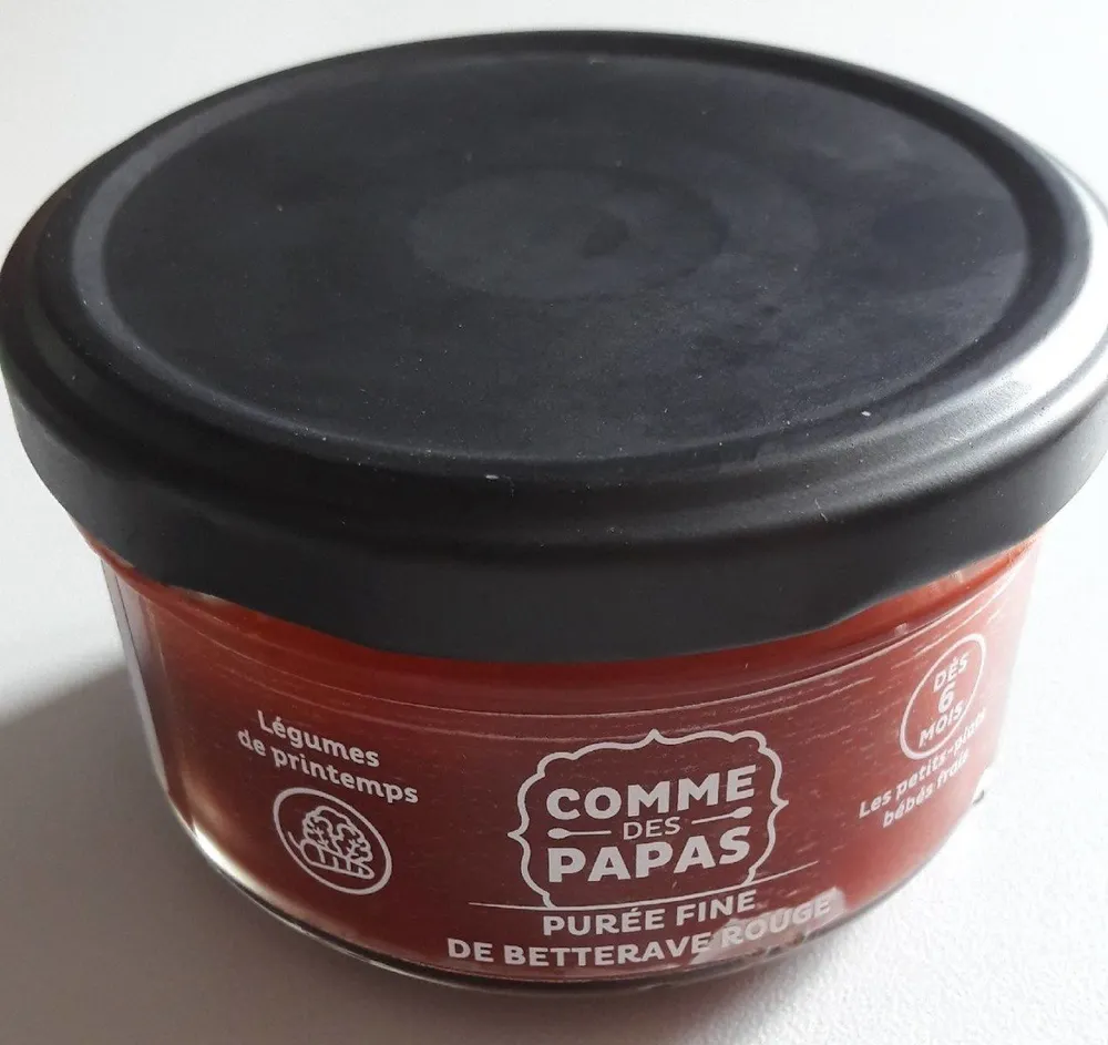 Purée fine de betterave rouge