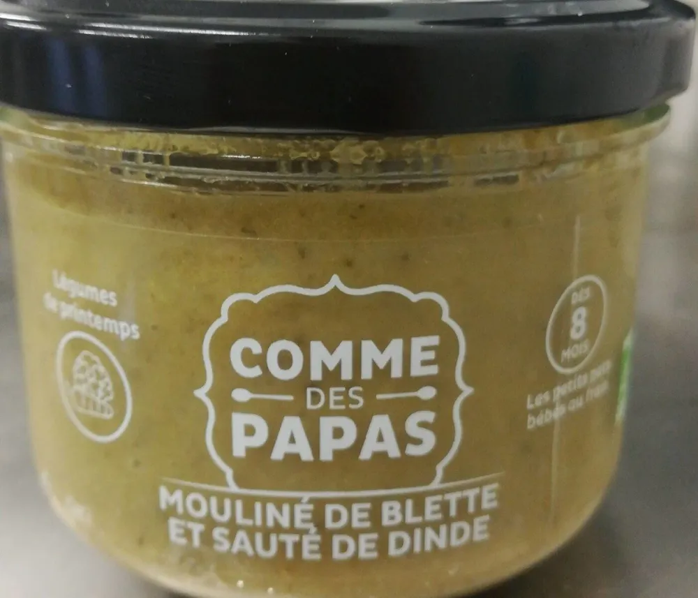 Mouliné de blette et sauté de dinde