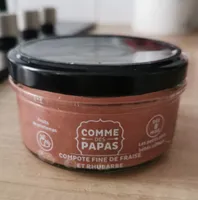 Purée fine fraise & rhubrabe Bio, 130gr