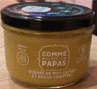 Ecrasé de Pois Cassés et Boeuf Carottes