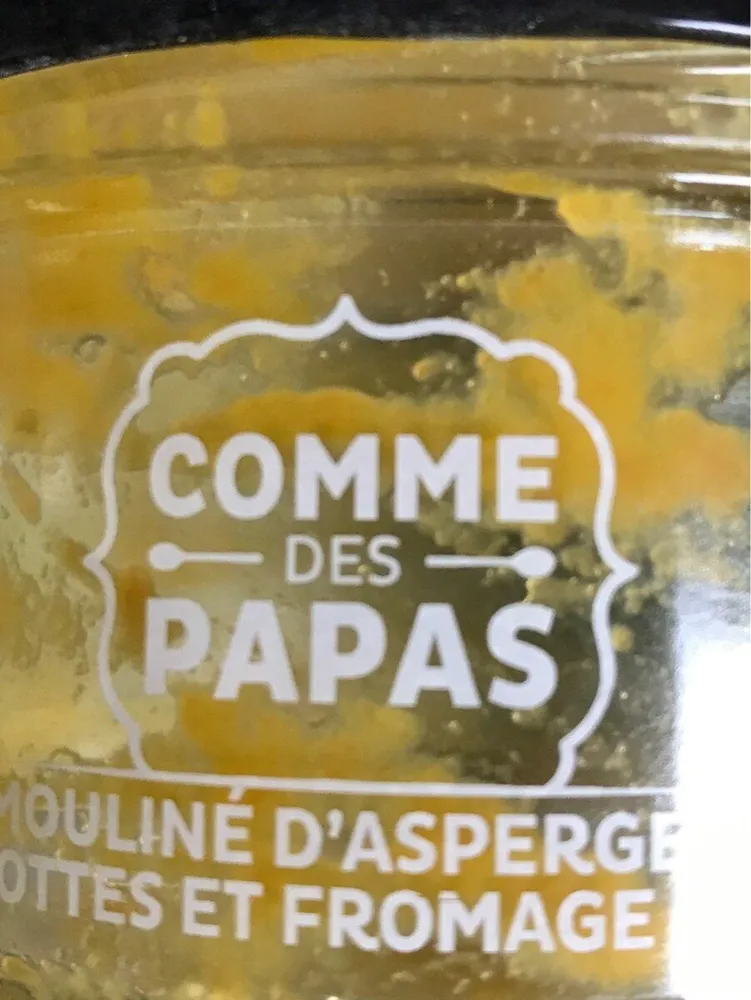Mouliné d'asperges carottes et fromage frais