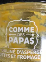Mouliné d'asperges carottes et fromage frais