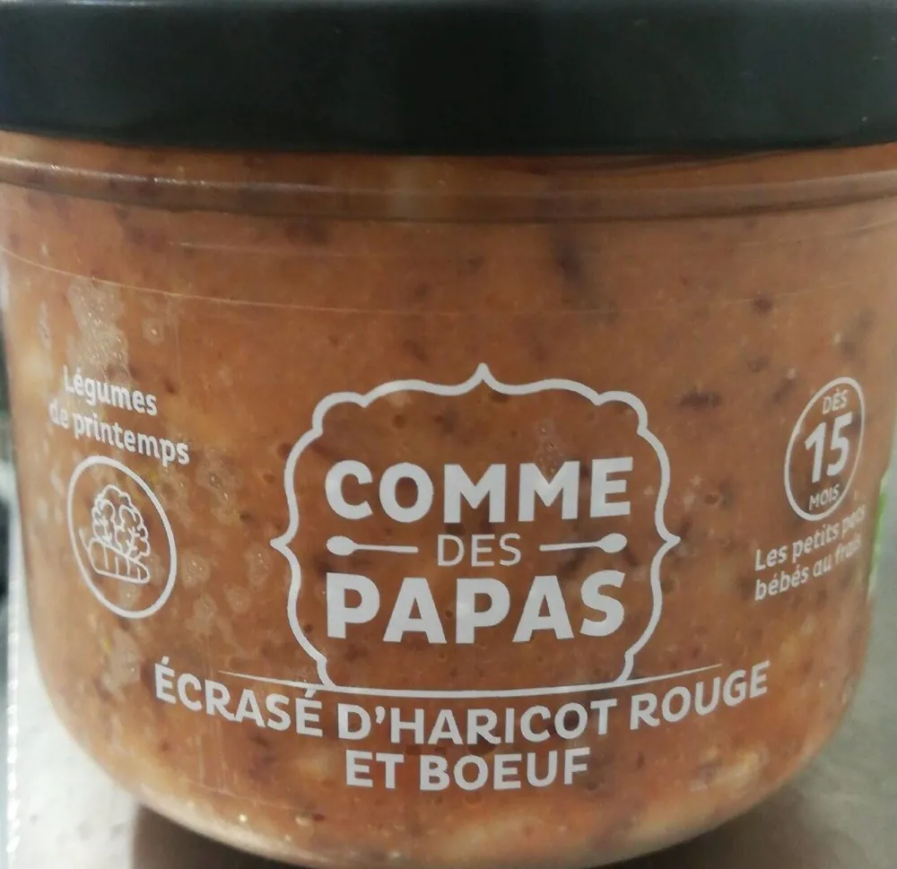 Écrasé d'haricot rouge et boeuf