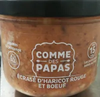 Écrasé d'haricot rouge et boeuf