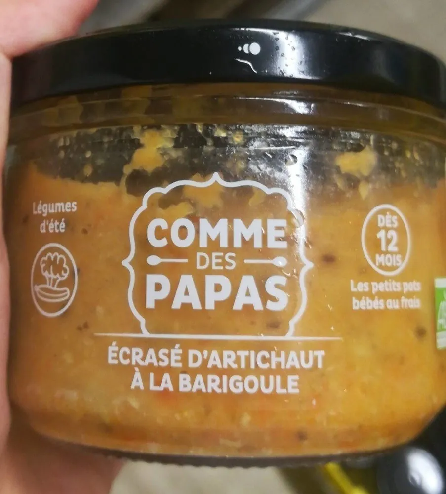 Écrasé d'artichaut à la barigoule