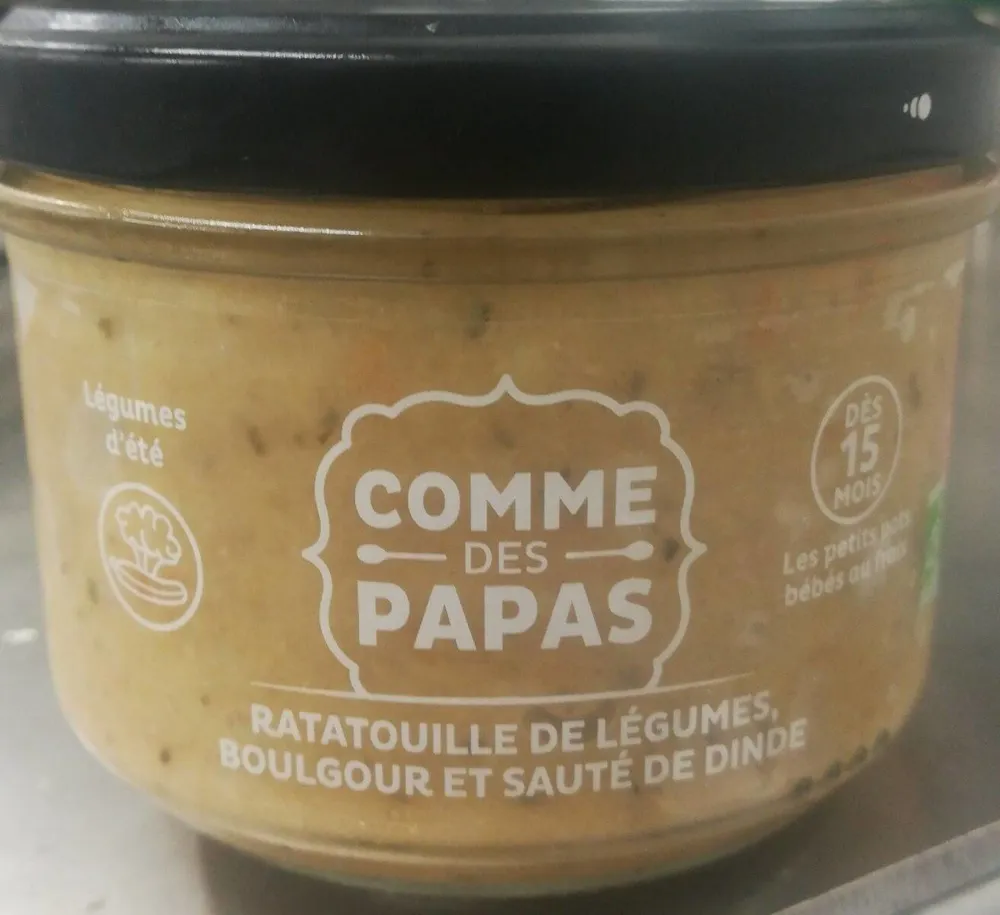 Ratatouille de légumes, boulgour et sauté de dinde
