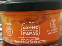 Ma première purée fine de carottes