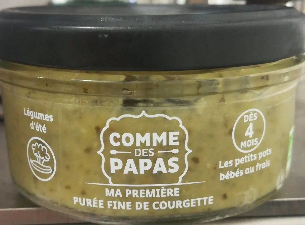 Ma première purée fine de courgette