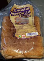 Pain de mie Canadian sandwich nature