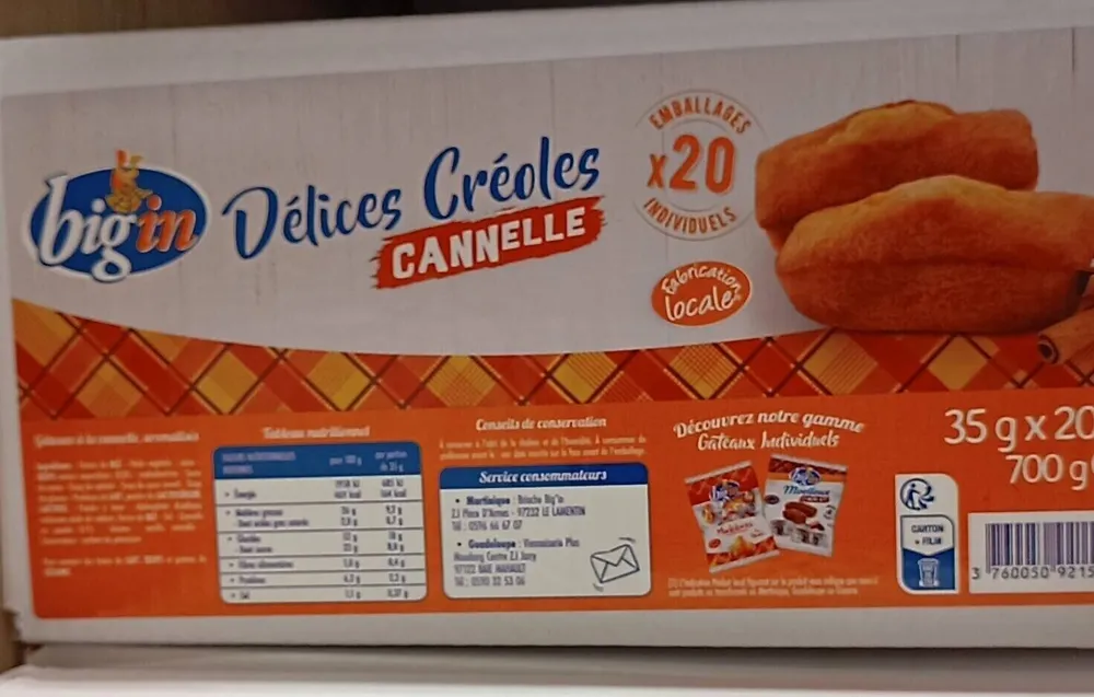 Délices créoles cannelle