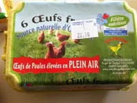 6 Oeufs moyens aux omega 3 Le Clos St Jacques