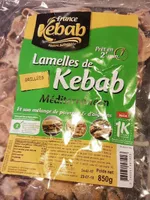 Lamelle Kebab Mediteraneen Legumes Grilles